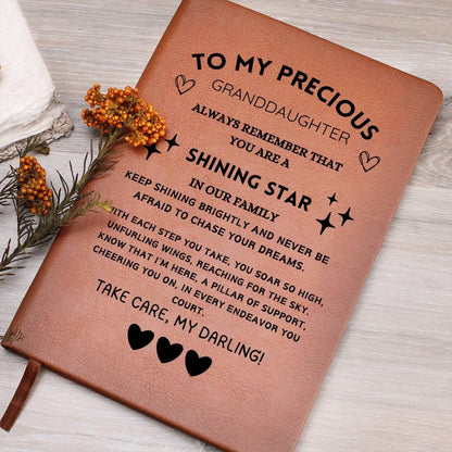 Granddaughter Personalized Vegan Leather Journal Gift