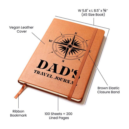 Dad Travel Journal – Birthday gift for Dad – view 4