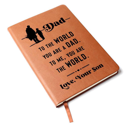 Personalized Gift for Dad Leather Keepsake Journal from Son – view 8