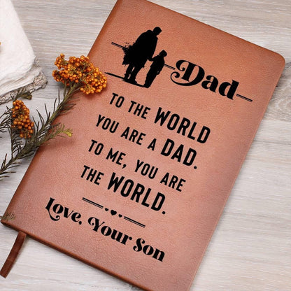 Personalized Gift for Dad Leather Keepsake Journal from Son – view 7