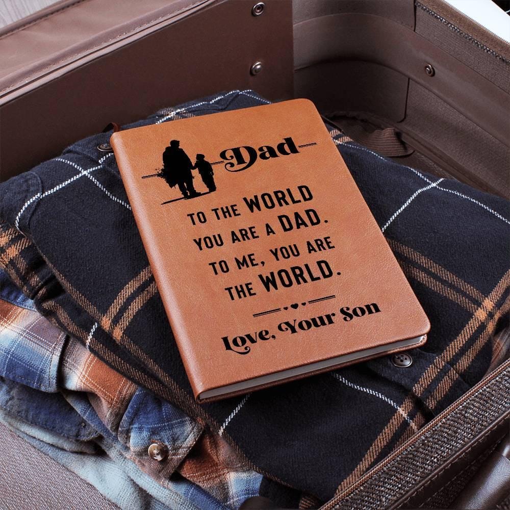 Personalized Gift for Dad Leather Keepsake Journal from Son – view 4