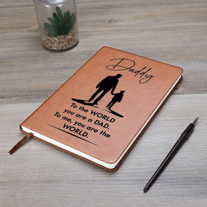 Personalized Leather Journal Gift for Daddy – Daddy Birthday Gifts – view 6