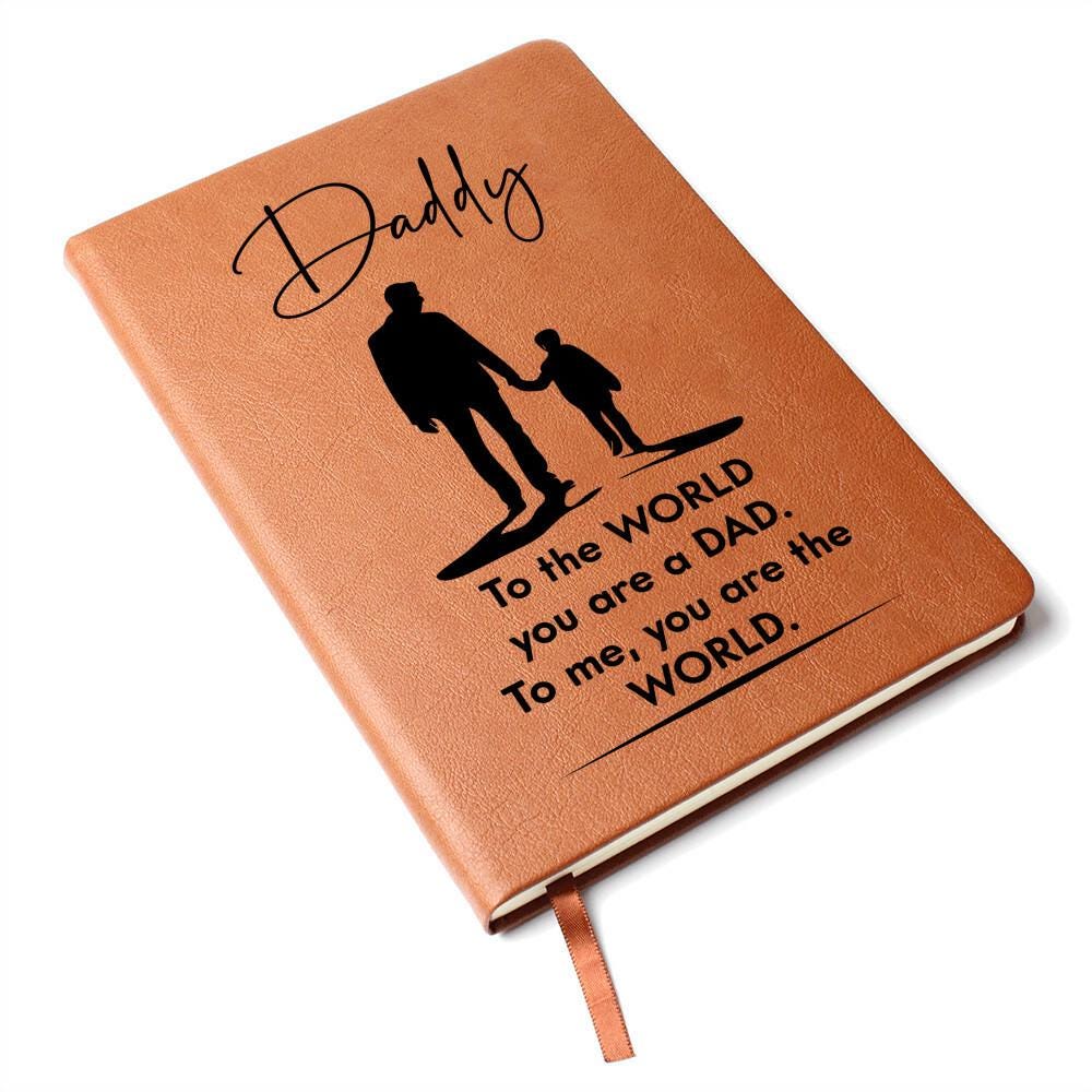 Personalized Leather Journal Gift for Daddy – Daddy Birthday Gifts – view 9