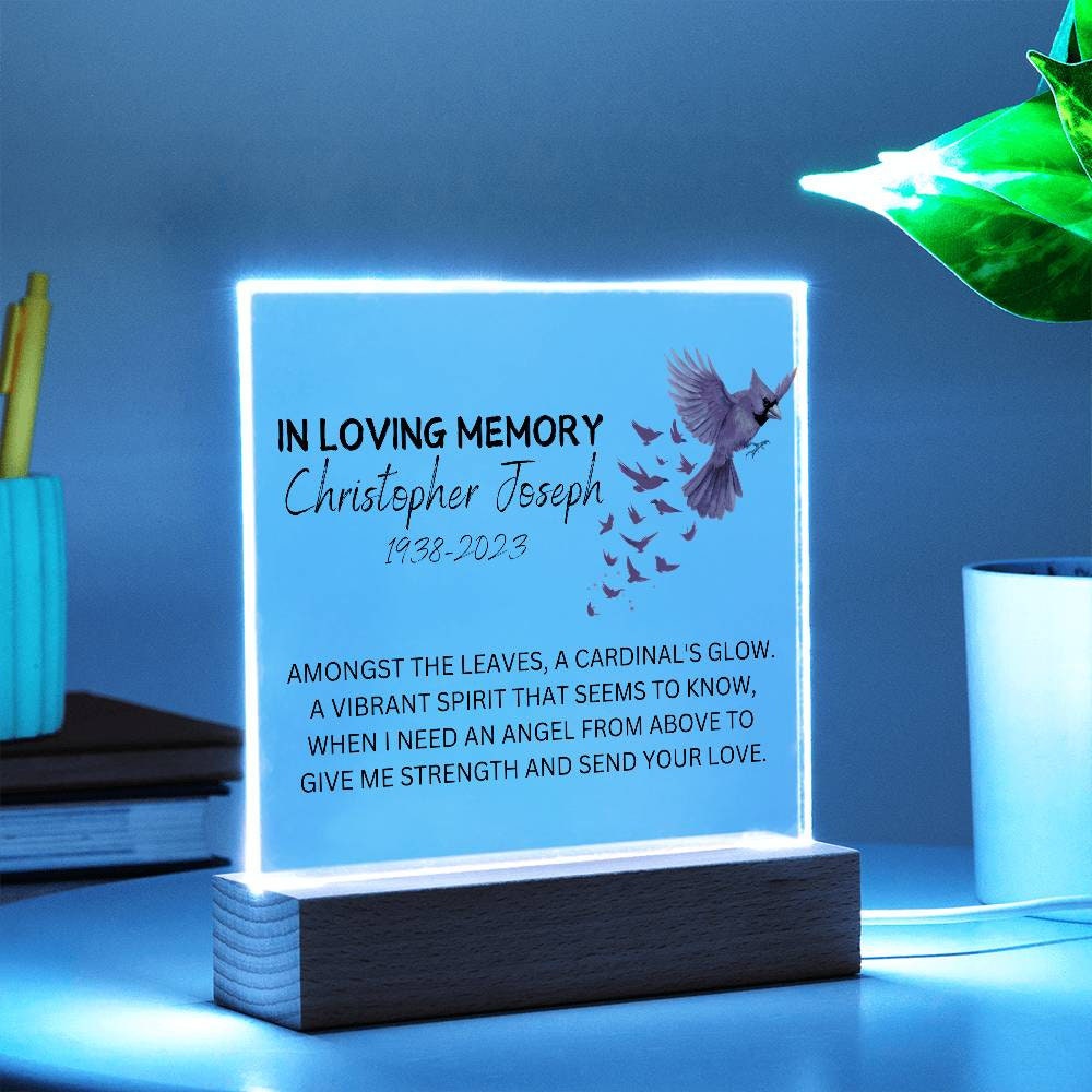 Personalized Memorial Plaque for Loss of Loved One – Sympathy gift – view 7