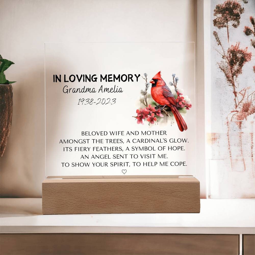 Beloved wife and mother Memorial Plaque for Loss of Loved One – view 6