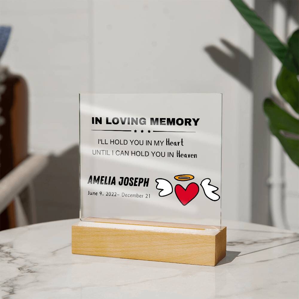 I'll hold you Baby Memorial Plaque - Infant Loss Keepsake – Angel Baby – view 10