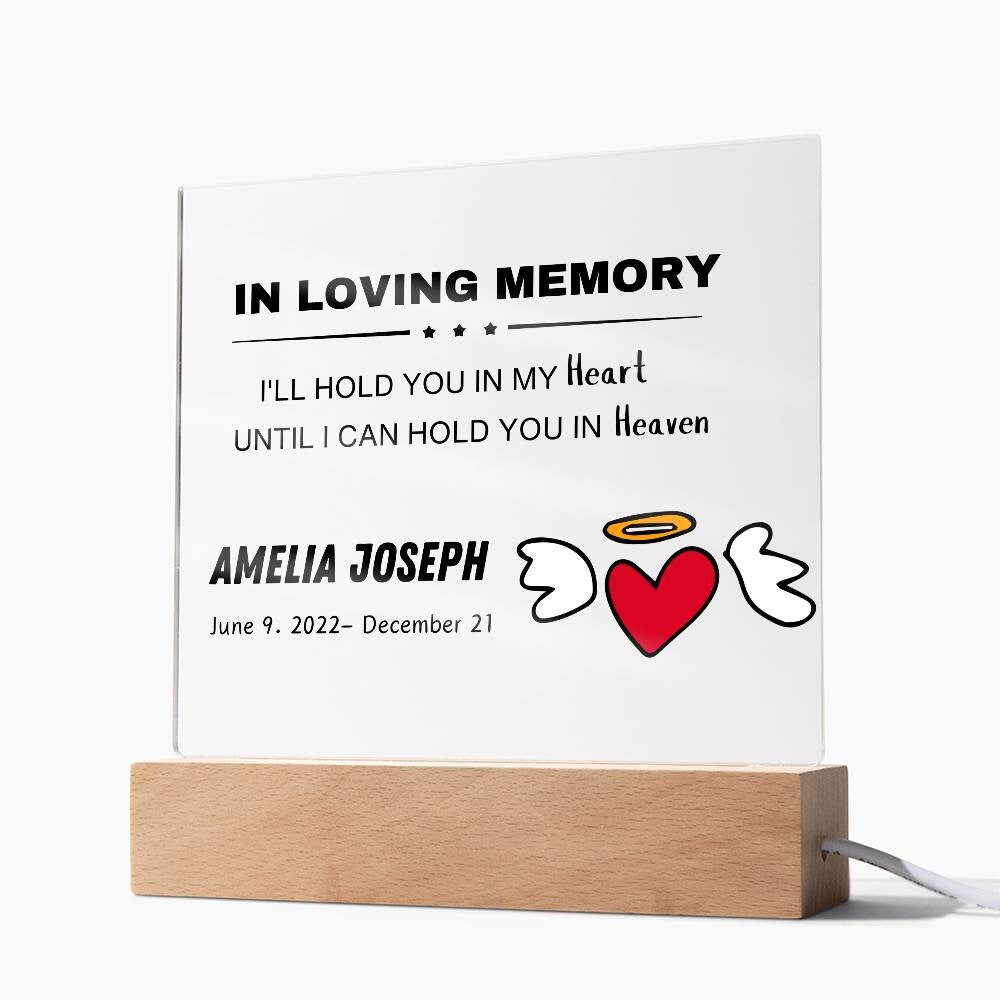 I'll hold you Baby Memorial Plaque - Infant Loss Keepsake – Angel Baby – view 8
