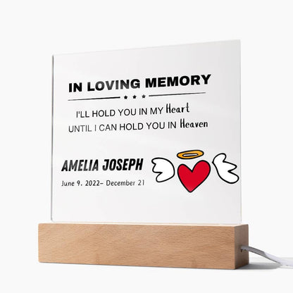I'll hold you Baby Memorial Plaque - Infant Loss Keepsake – Angel Baby – view 8