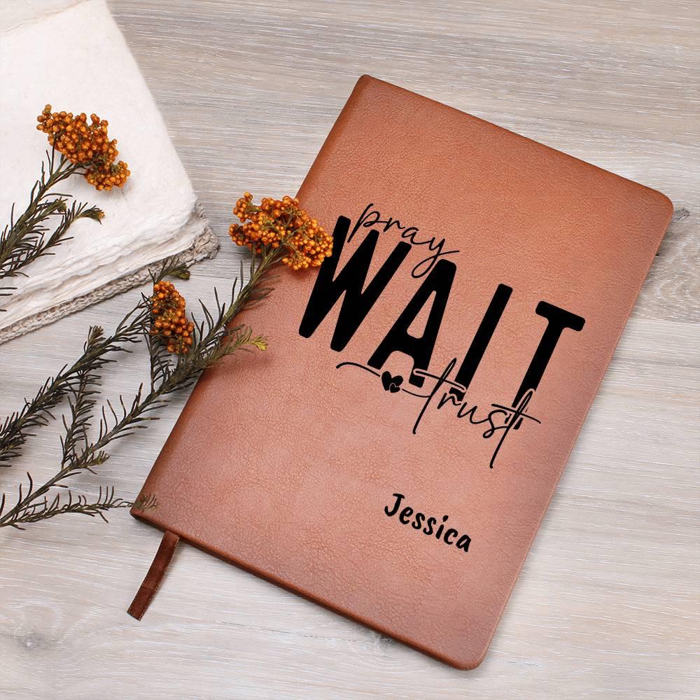 Pray wait Trust Personalized Prayer Journal – Gift for her – view 10