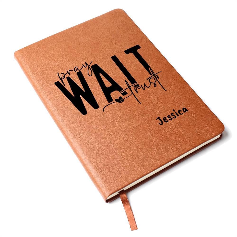 Pray wait Trust Personalized Prayer Journal – Gift for her – view 9