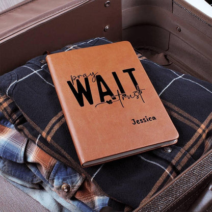 Pray wait Trust Personalized Prayer Journal – Gift for her – view 5