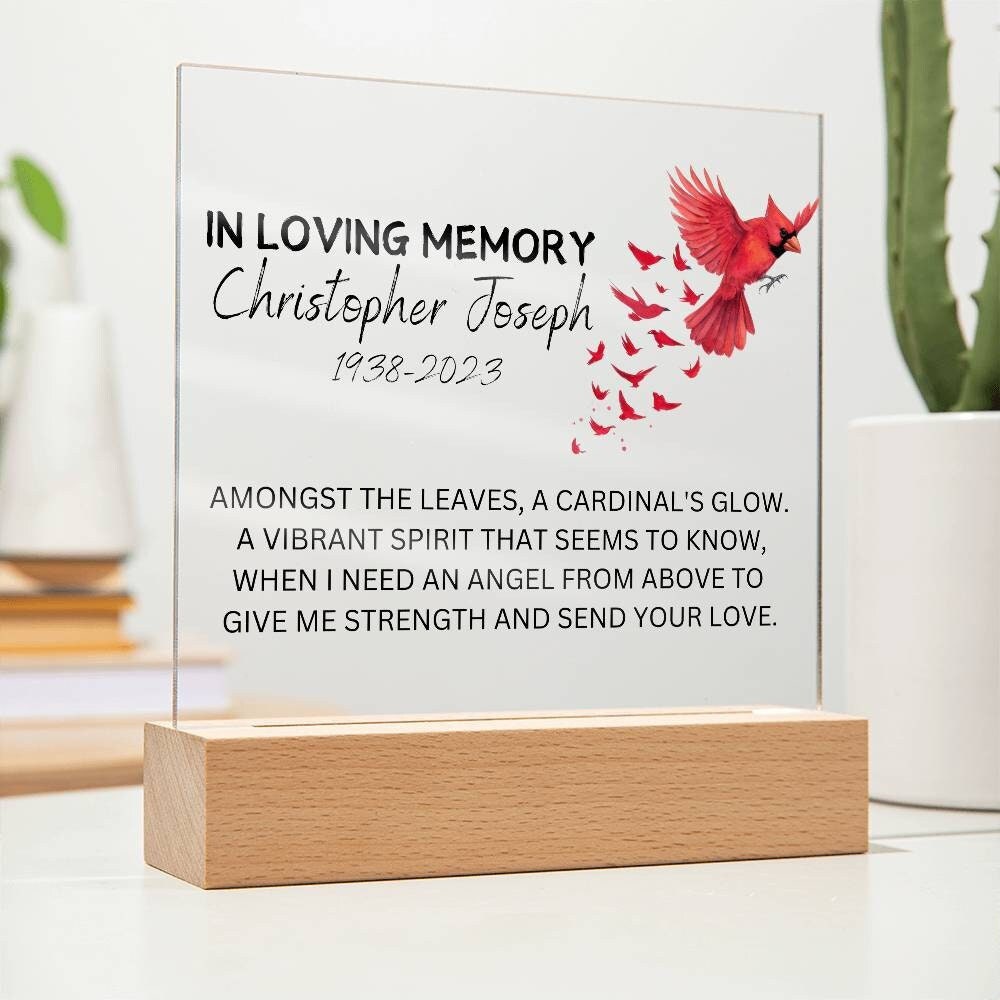 Personalized Memorial Plaque for Loss of Loved One – Sympathy gift