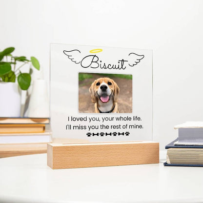 Custom Photo Acrylic Dog Memorial Plaque – Pet Loss Gift