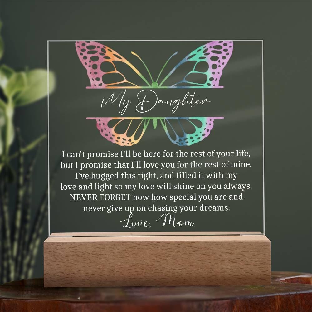 Daughter Personalized LED Acrylic Plaque – Daughter Graduation Gift – view 3