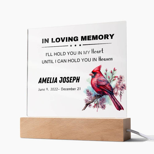 In loving memory memorial plaque – sympathy gift – view 2