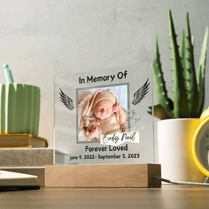 Personalized Photo Baby Memorial Plaque Infant Loss Keepsake – view 4