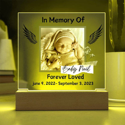 Personalized Photo Baby Memorial Plaque Infant Loss Keepsake – view 7