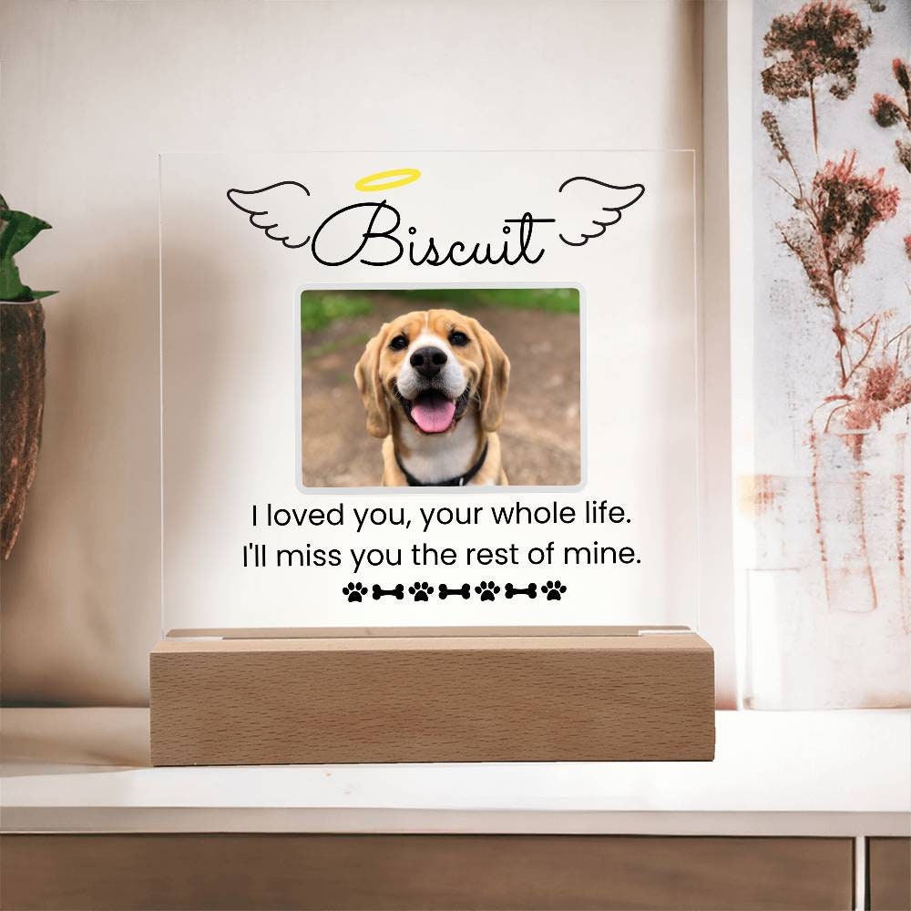 Custom Photo Acrylic Dog Memorial Plaque – Pet Loss Gift – view 10