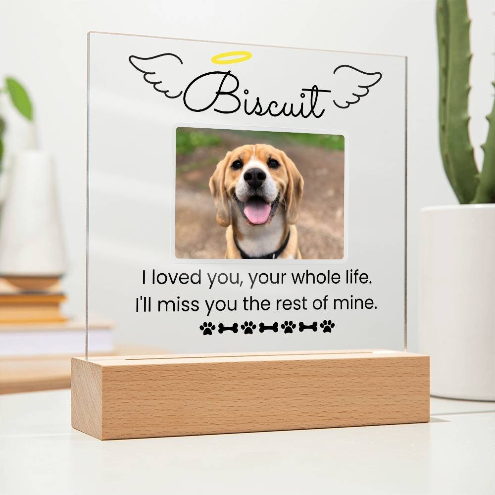 Custom Photo Acrylic Dog Memorial Plaque – Pet Loss Gift – view 6