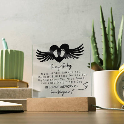 To My Baby Personalized Memorial Plaque – Miscarriage Gift – view 8