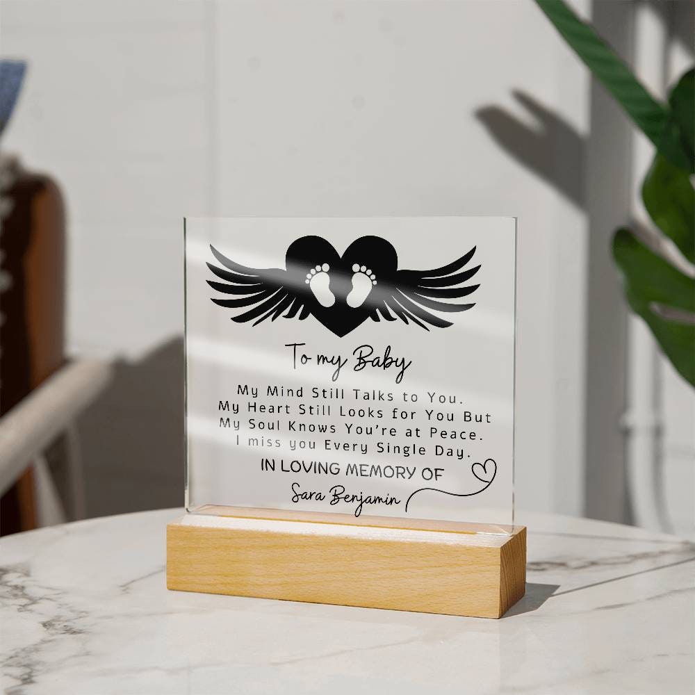 To My Baby Personalized Memorial Plaque – Miscarriage Gift – view 3