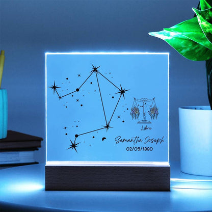 Personalized Libra star sign astrology gift horoscope plaque – view 9
