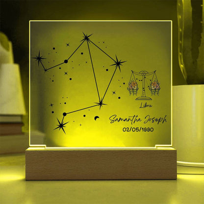 Personalized Libra star sign astrology gift horoscope plaque – view 8