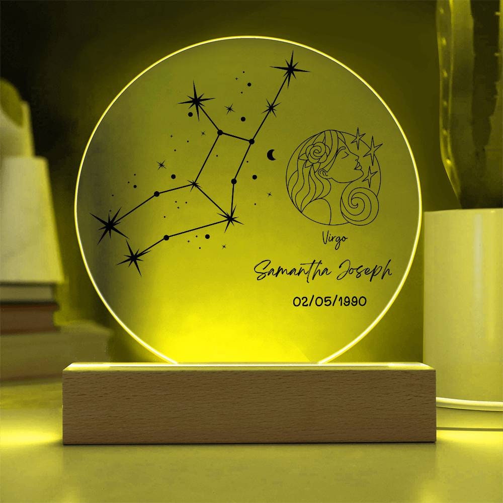 Virgo Personalized Star Sign Astrology Gift Horoscope Plaque – view 8
