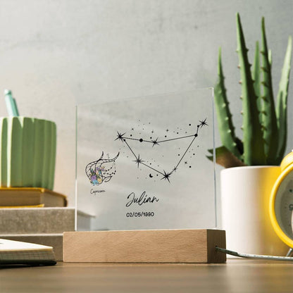 Capricorn Zodiac Star Sign Plaque – zodiac gifts – view 10