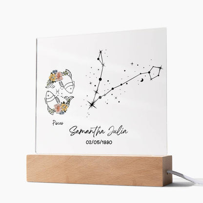 Custom Zodiac Acrylic Plaque – Zodiac Gifts – view 8