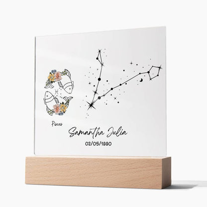 Custom Zodiac Acrylic Plaque – Zodiac Gifts – view 9