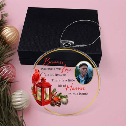 Custom Photo Christmas Memorial Acrylic ornament – Sympathy gift