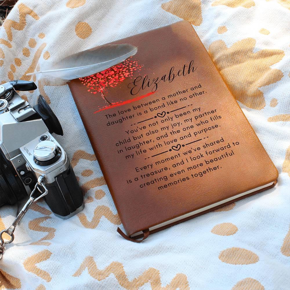 Mother Daughter Personalized Leather Journal – view 7
