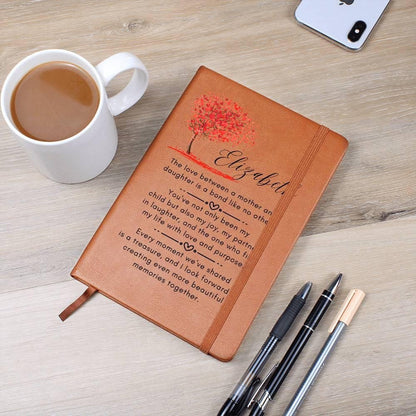 Mother Daughter Personalized Leather Journal – view 4