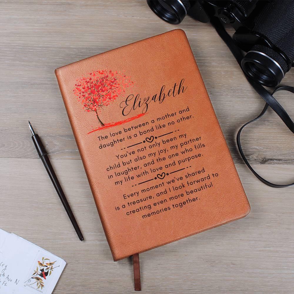 Mother Daughter Personalized Leather Journal – view 9