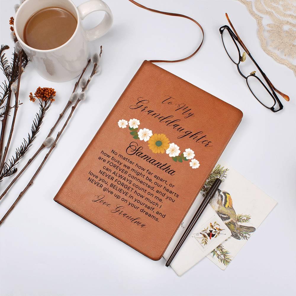 To My Bonus Daughter Personalized Leather Journal – Stepdad – view 8