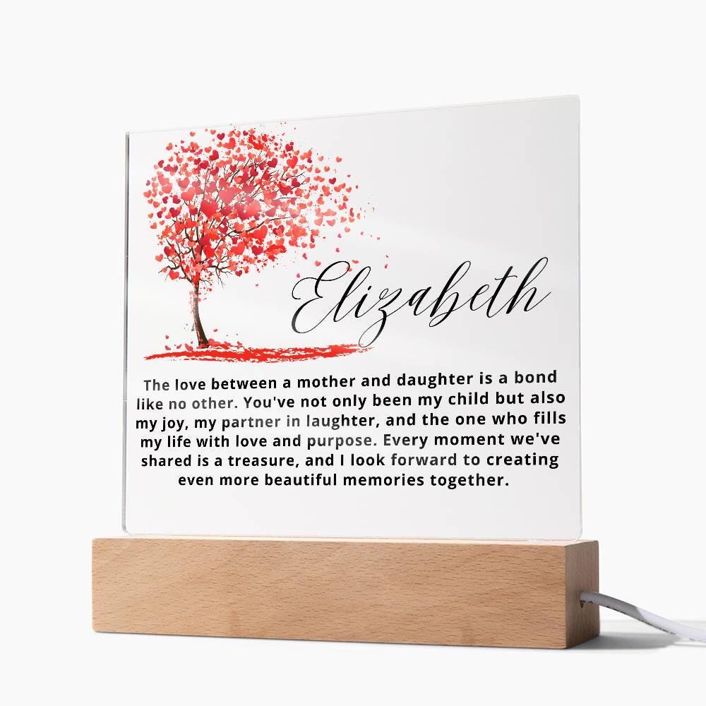 Personalized Mother Daughter LED Acrylic Plaque – view 8