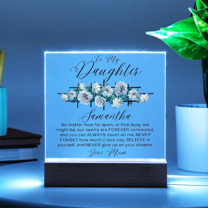 Personalized To My Daughter Custom Name LED Acrylic Plaque – view 7