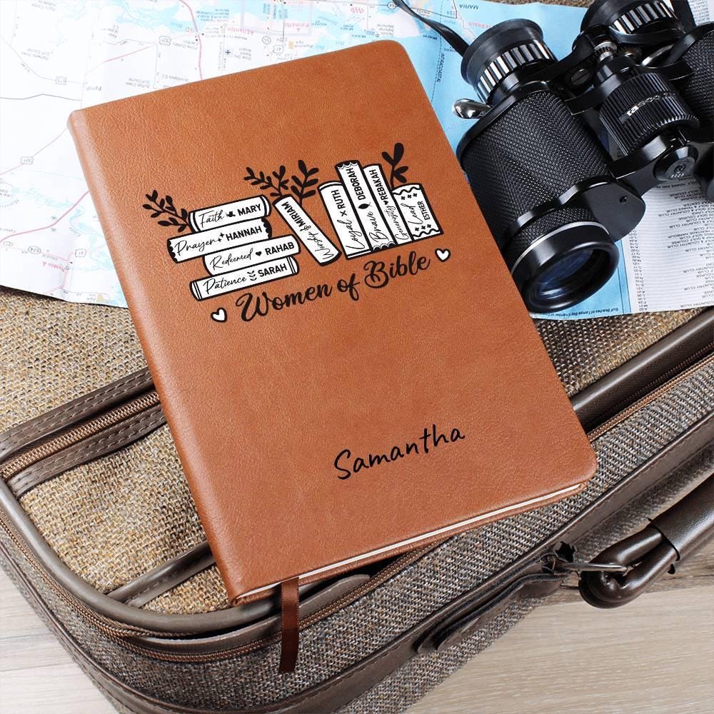Women of the Bible Vegan Leather journal – catholic mom gift – view 10