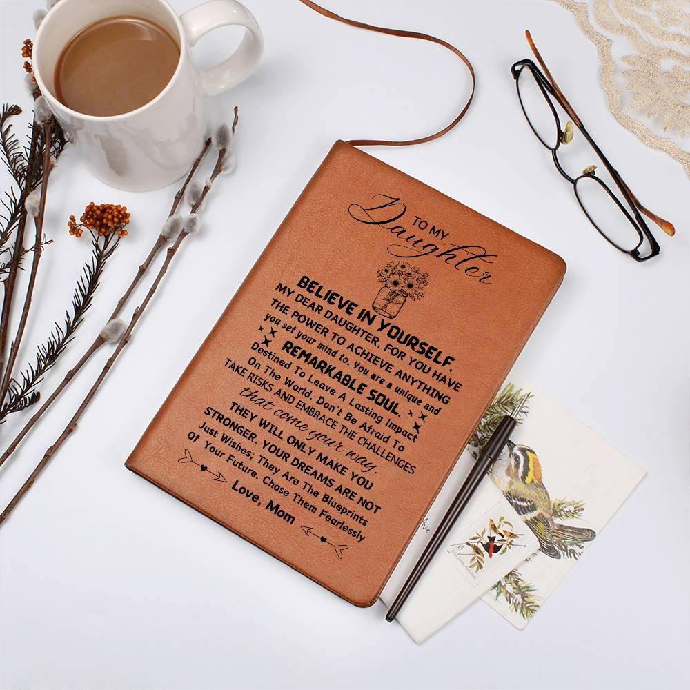 Personalized Daughter leather Journal – Daughter Weeding gift – view 8