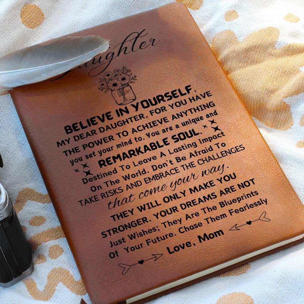 Personalized Daughter leather Journal – Daughter Weeding gift – view 7