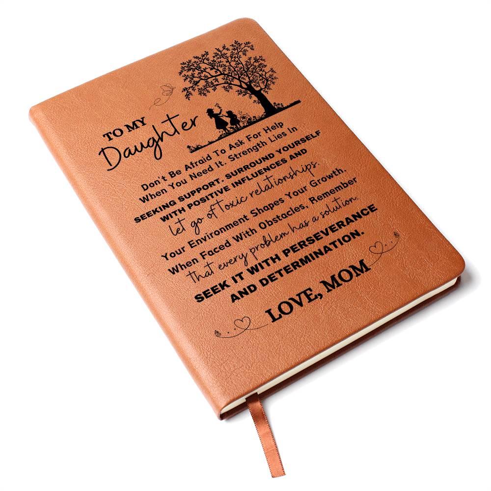 To My Daughter Personalized Keepsake Leather Journal – Christmas Gift – view 9