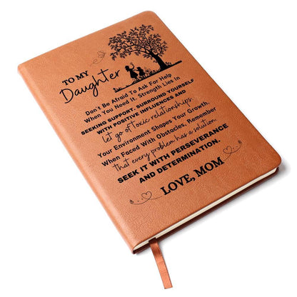 To My Daughter Personalized Keepsake Leather Journal – Christmas Gift – view 9