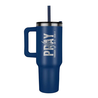 40oz Durable Leaser Printed Tumbler With Handle – Catholic Gift – view 5