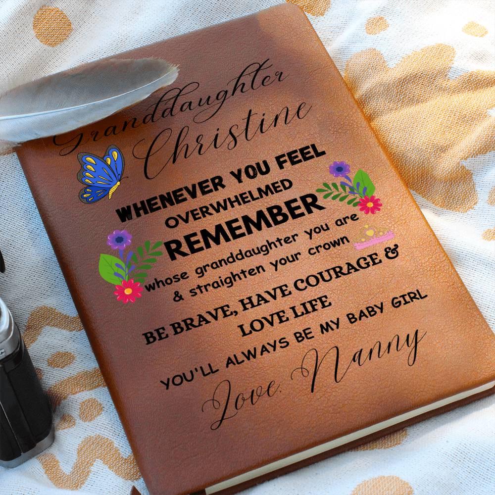 Granddaughter Personalized Journal – Custom Name Journal – view 10