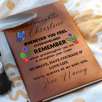 Granddaughter Personalized Journal – Custom Name Journal – view 10