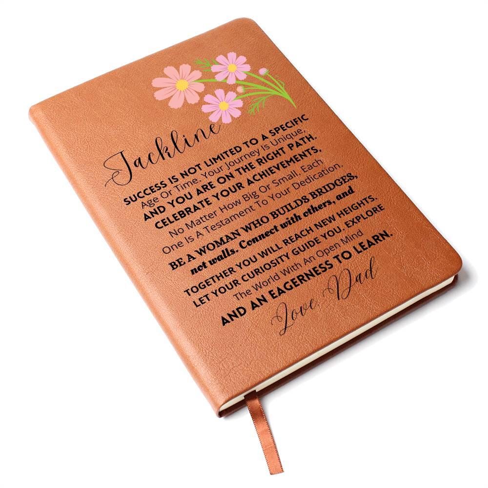 Custom Name Daughter Leather Journal – Gifts for daughter From Mom – view 5