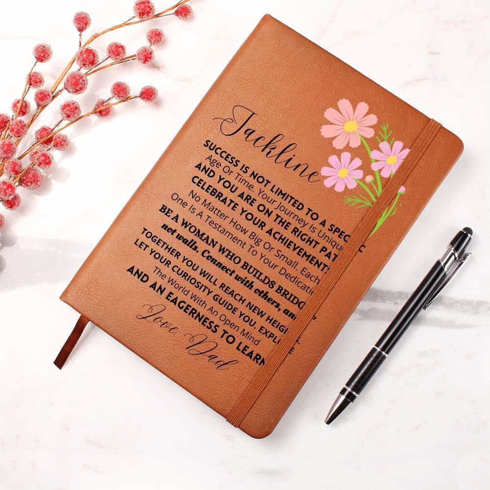 Custom Name Daughter Leather Journal – Gifts for daughter From Mom – view 10