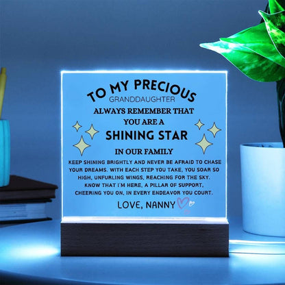 Personalized Granddaughter Acrylic Plaque Gift from Grandma – view 5