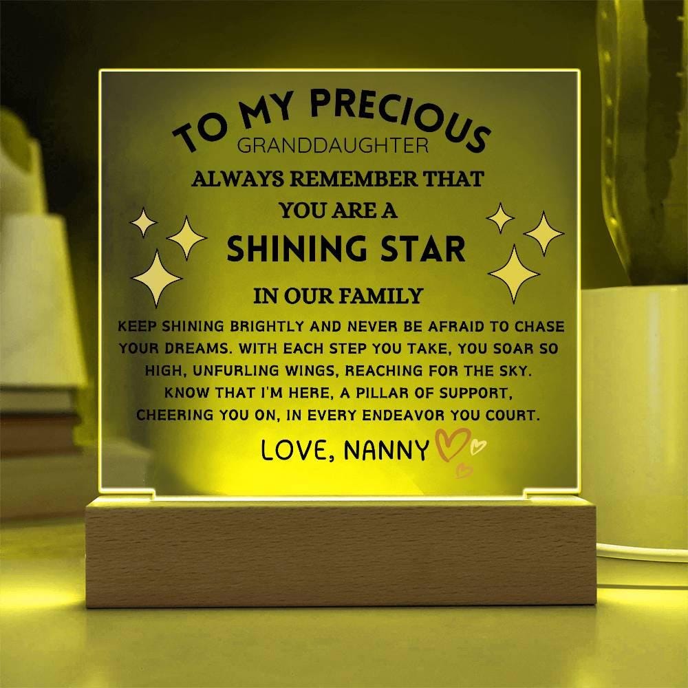 Personalized Granddaughter Acrylic Plaque Gift from Grandma – view 3